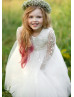 Delicate Lace Tulle Airy Flower Girl Dress